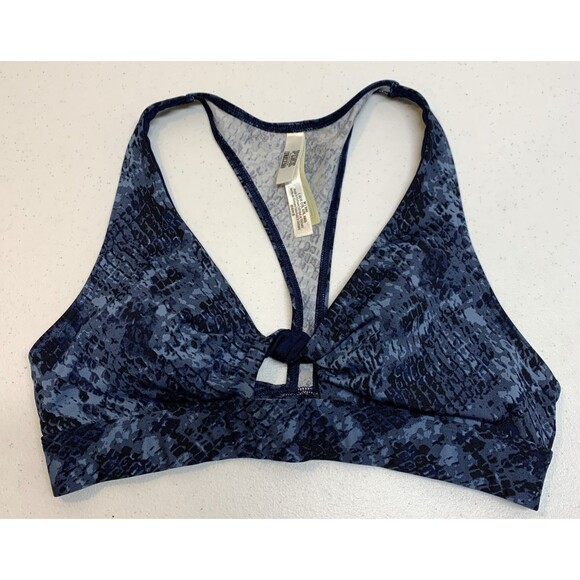 Victoria's Secret Other - Victoria’s Secret PINK Ultimate Lightly Lined Twist Sports Bra Medium Blue Snake